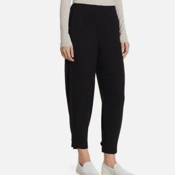 Pants - Theory Genie Straight Pull-On Pant - Black